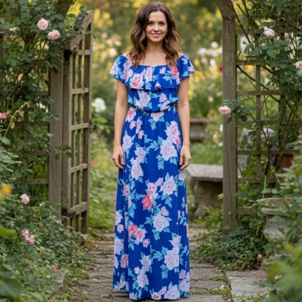 Take 50% OFF- Peach Love Floral Jumpsuit, Size-S